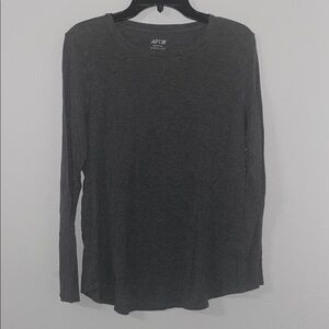 Apt. 9 Charcoal Long Sleeve Top